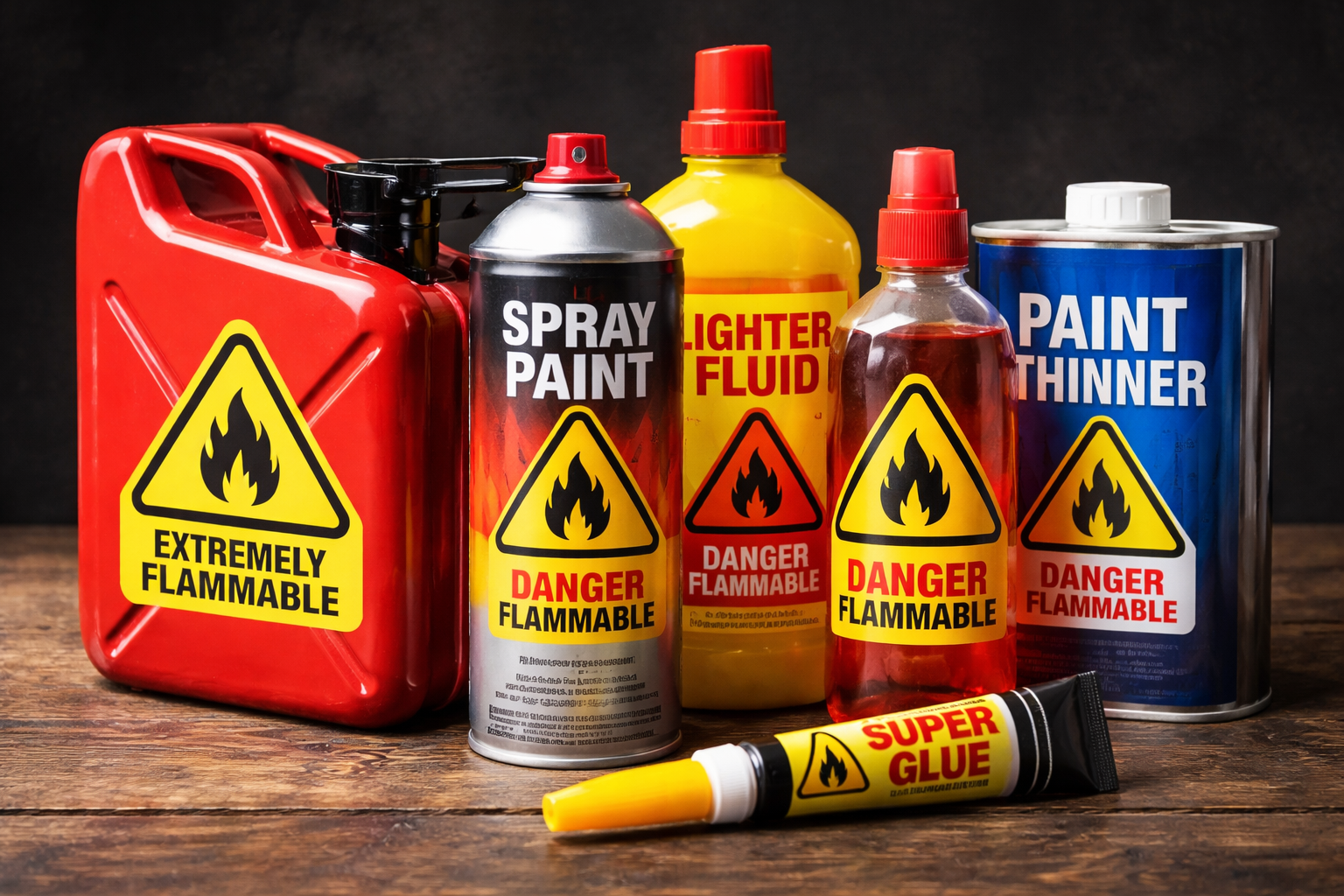 Brandfarliga produkter